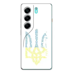 Чехлы для TECNO Camon 40  Укр. Символика (AlphaPrint) (Герб из букв)