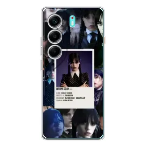 Чохли Венсдей на TECNO Camon 40 Уенсдей (AlphaPrint) (колаж Венздей)