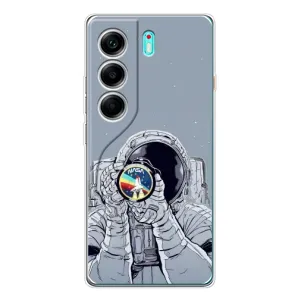 Чехол NASA для TECNO Camon 40 (AlphaPrint) (Космонавт фото)