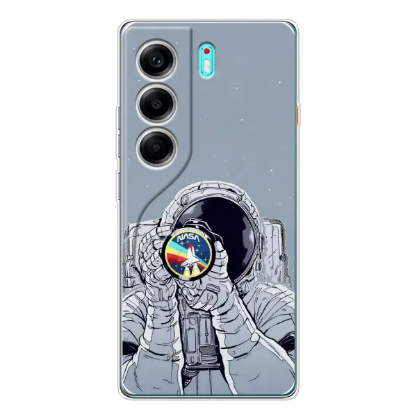 Чехол с принтом «Космонавт фото» для TECNO Camon 40 Чехол с принтом «Космонавт фото» для TECNO Camon 40