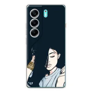 Чохол з принтом «Гарна дівчина» для TECNO Camon 40