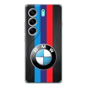 Чехол для Телефон называется ТЕКНО Камон 40. - с принтом БМВ (AlphaPrint) (Лого BMW)