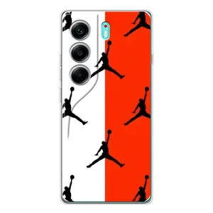 Чехлы для TECNO Camon 40 - с картинкой JORDAN (AlphaPrint) (Лого Джордан)