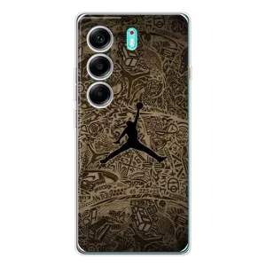Чехлы для TECNO Camon 40 - с картинкой JORDAN (AlphaPrint) (Logo Jordan)