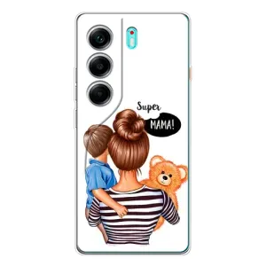 Чехол с печатью для TECNO Camon 40 - (Мама с ребенком) (AlphaPrint)