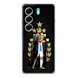 Чехлы для TECNO Camon 40 (Leo чемпион) (AlphaPrint) (Месси Король)