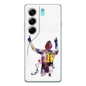 Чехлы Месси для TECNO Camon 40 (AlphaPrint) (Messi Barca)