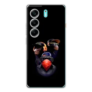 Чехол с принтом «Три обезьяны» для TECNO Camon 40
