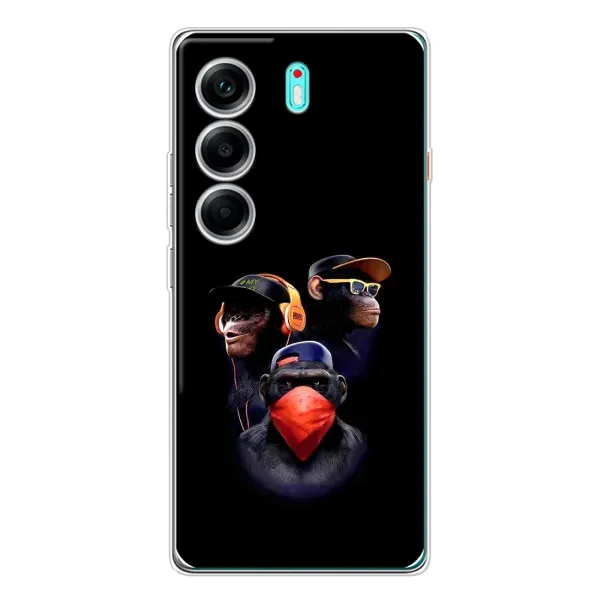 Чехол с принтом «Три обезьяны» для TECNO Camon 40 Чехол с принтом «Три обезьяны» для TECNO Camon 40