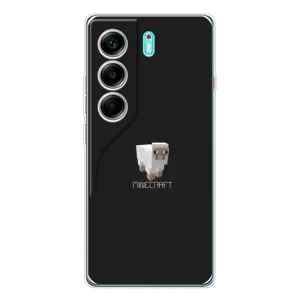 Чохол Майнкрафт на TECNO Camon 40 (AlphaPrint) Minecraft (Овечка Майнкрафт)