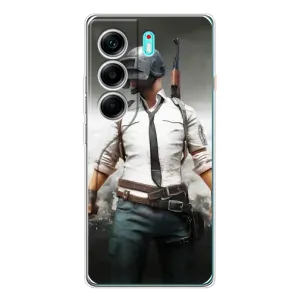 Чеjхол PUBG для Телефон українською мовою можна записати так: ТЕКНО КАМОН 40. (AlphaPrint) (Пабг мен)