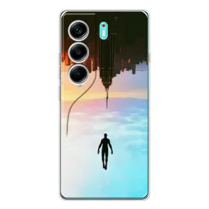 Чехол с человеком пауком для TECNO Camon 40 - (AlphaPrint)