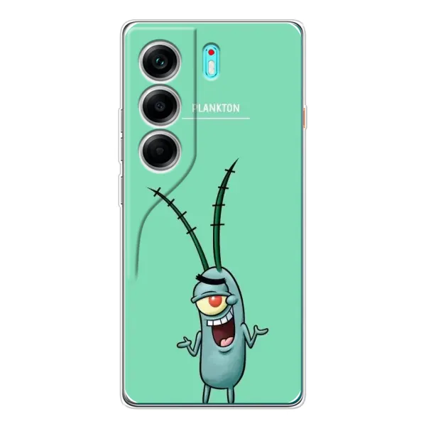 Чехол с принтом «Персонаж Планктон» для TECNO Camon 40