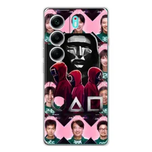 Чохол Гра в кальмара для TECNO Camon 40 (Учасники Гра кальмара)