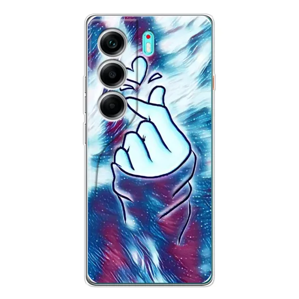 Чехол с принтом «Радужное сердце» для TECNO Camon 40 Чехол с принтом «Радужное сердце» для TECNO Camon 40