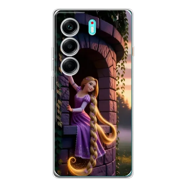 Чехол с принтом «Рапунцель на башне» для TECNO Camon 40