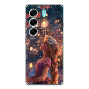 Чехол Рапунцель для TECNO Camon 40 (Рапунцель фонарики)