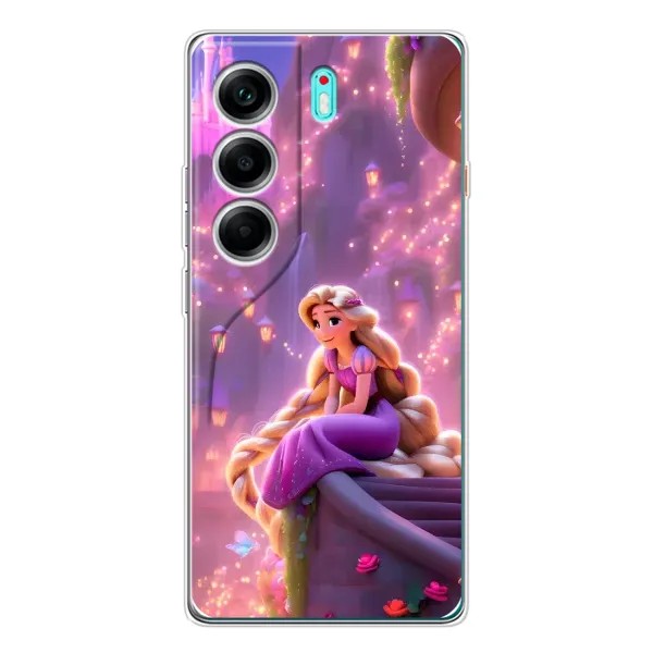 Чехол с принтом «Рапунцель в замке» для TECNO Camon 40