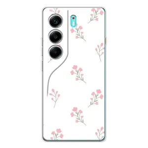 Чехол с принтом «Розовые цветы» для TECNO Camon 40