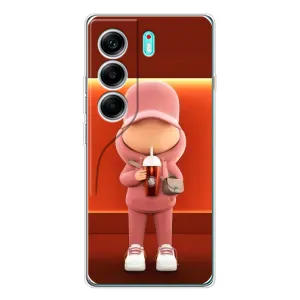 Крутые Чехлы Луи Виттон для TECNO Camon 40 (AlphaPrint) (С Кофе)