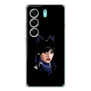 Чохли Венсдей на TECNO Camon 40 Уенсдей (AlphaPrint) (серйозна Венздей)
