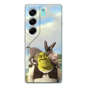Чохол з мультфільмом Шрек на TECNO Camon 40 (Шрек та Осел)