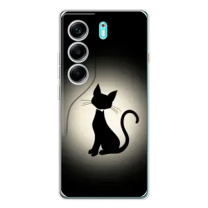 Чехол с принтом для TECNO Camon 40 (AlphaPrint) Модные коты