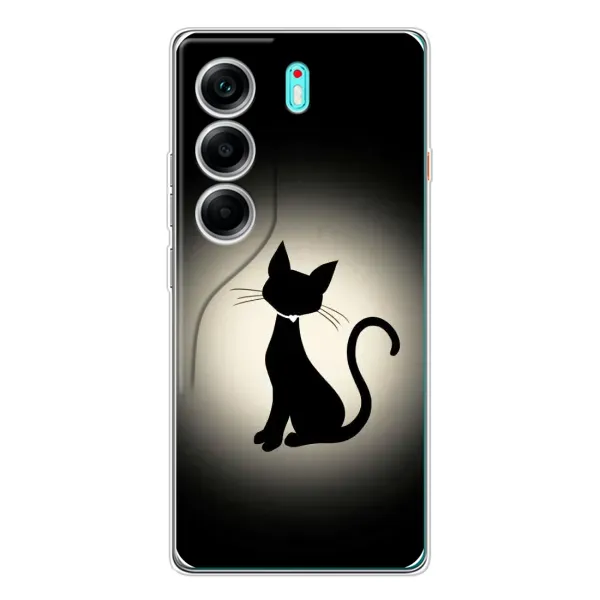Чехол с принтом «Силуэт котика» для TECNO Camon 40 Чехол с принтом «Силуэт котика» для TECNO Camon 40