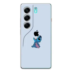 Чохол з принтом Стіч на TECNO Camon 40 (Stitch apple)