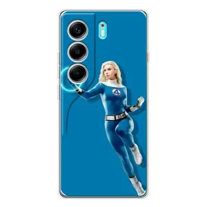 Чохол з принтом Фантастична четвірка для TECNO Camon 40 (Сью Сторм політ)