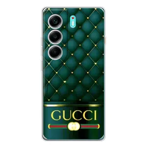 Чохли  GUCCI для Телефон українською мовою можна записати так: ТЕКНО КАМОН 40. (AlphaPrint) (Текстура Гуччі)