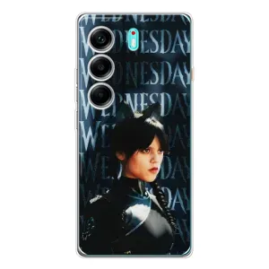 Чохли Венсдей на TECNO Camon 40 Уенсдей (AlphaPrint) (Венздей кішка)