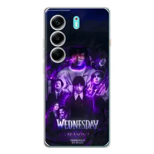 Чохол з дизайном Венздей 2 на TECNO Camon 40 (Фіолетова магія Венздей)