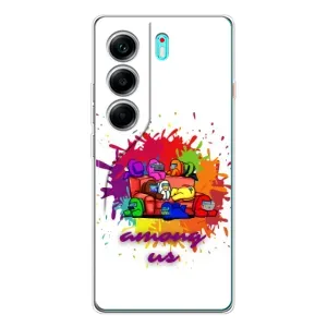 Чехол Амонг Ас для TECNO Camon 40 (AlphaPrint) (Яркий АмонгАс)
