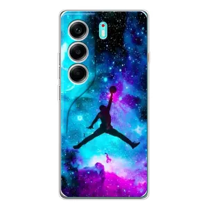 Чехлы для TECNO Camon 40 - с картинкой JORDAN (AlphaPrint) (Яркий Джордан)