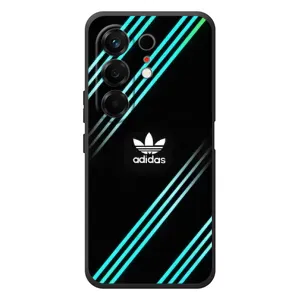 Чехлы Адидас для TECNO Camon 50 (AlphaPrint) (Адидас с полосами)