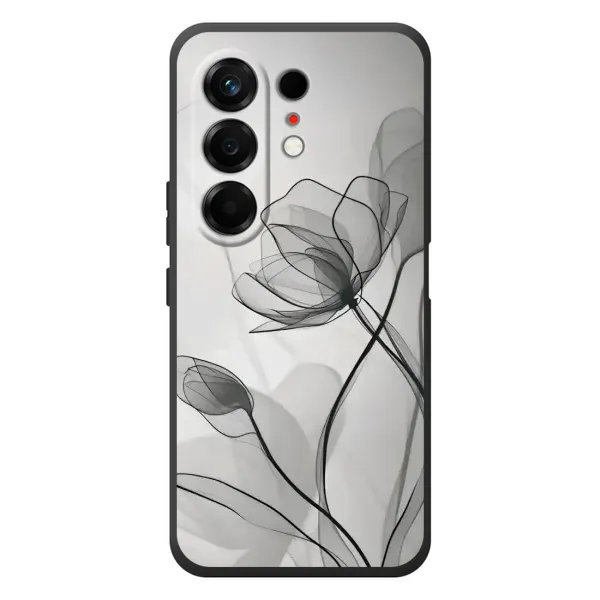 Чохол з принтом «Чорні квіти» для TECNO Camon 50
