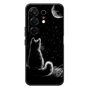 Чехол с принтом для TECNO Camon 50 (AlphaPrint) Модные коты