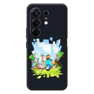 Чохол Майнкрафт на TECNO Camon 50 (AlphaPrint) Minecraft (персонажі Minecraft)