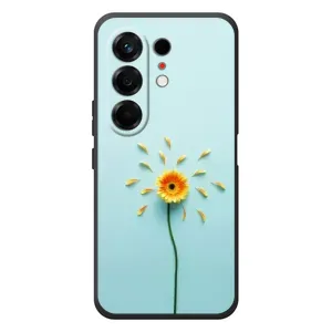 Чехлы с Цветами для TECNO Camon 50 (VPrint) (Желтый цветок)