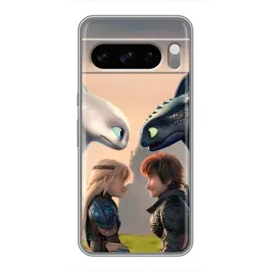 Чехол как приручить дракона на TECNO Camon Air (Иккинг и Астрид)