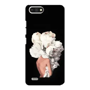 Чехлы (ART) Цветы на TECNO POP 2F (VPrint) (Білі квіти)