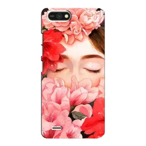 Чехлы (ART) Цветы на TECNO POP 2F (VPrint) (Очі в квітах)
