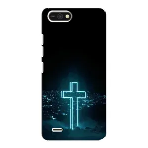 Християнські Чохли для TECNO POP 2F (AlphaPrint) (Хрест і місто)