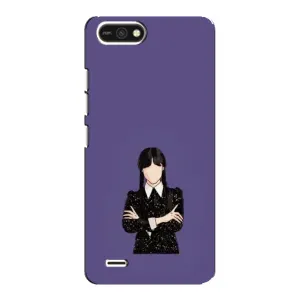 Чохли Венсдей на TECNO POP 2F Уенсдей (AlphaPrint) (Венздей у чорному)