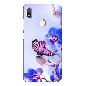 Чехлы с Цветами для TECNO POP 3 (VPrint) (Бабочка на цветочке)