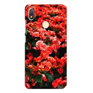 Чехлы с Цветами для TECNO POP 3 (VPrint) (Цветы красные)
