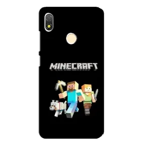 Чехол Майнкрафт на TECNO POP 3 (AlphaPrint) Minecraft (герои Minecraft)