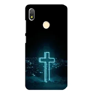 Християнські Чохли для TECNO POP 3 (AlphaPrint) (Хрест і місто)