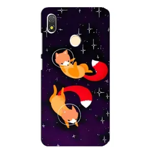 Чохли з картинкою Лисичка для TECNO POP 3 (VPrint) (Лисички космонавти)
